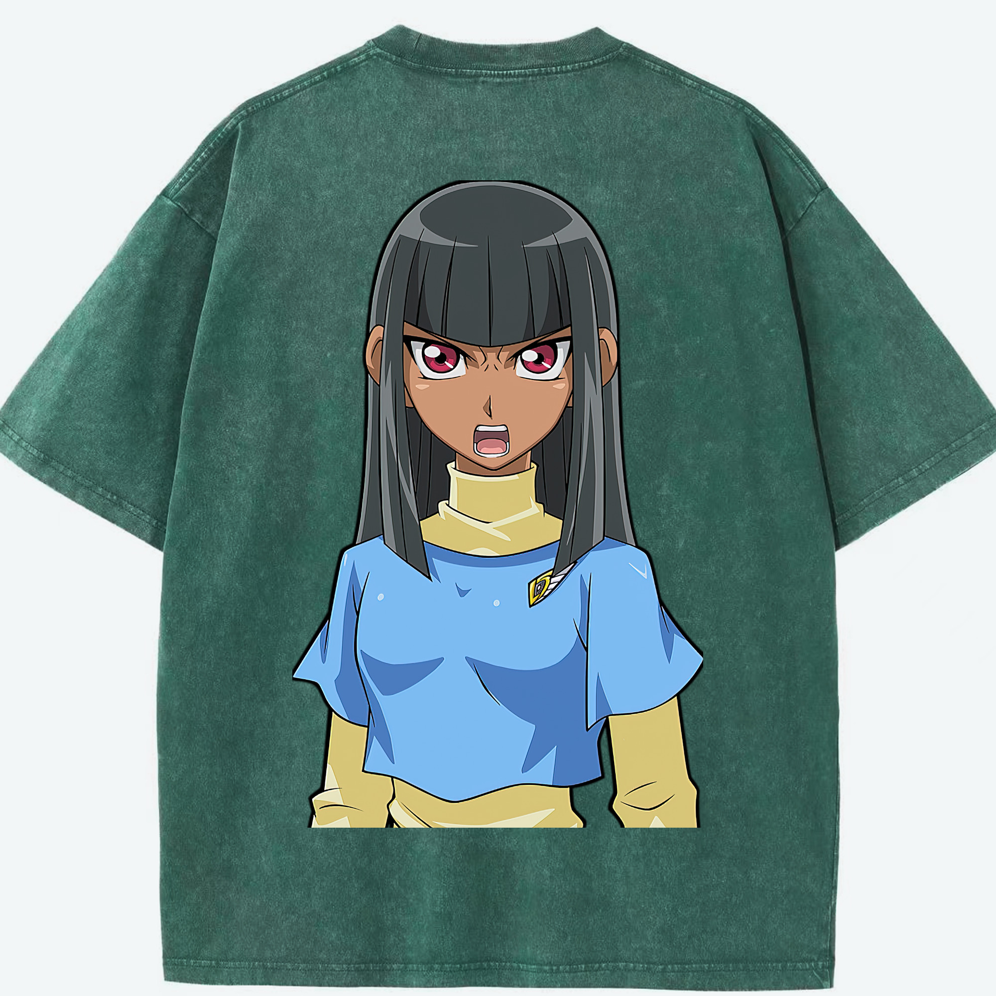 （画像用） 遊☆戯☆王 Yu-Gi-Oh! 綿100% ヴィンテージ風 半袖Tシャツ（背面プリント）